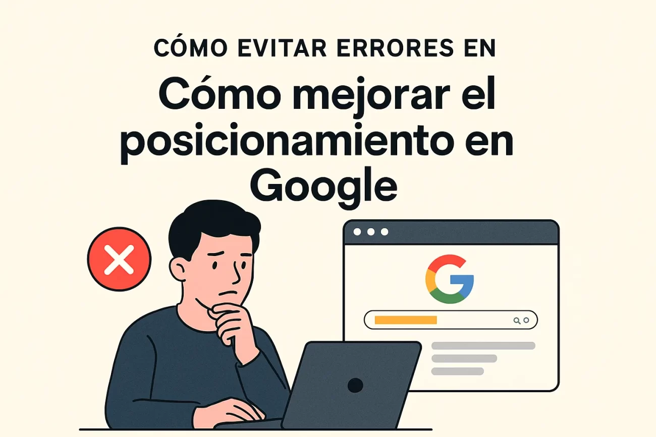 cómo evitar errores en Cómo mejorar el posicionamiento en Google