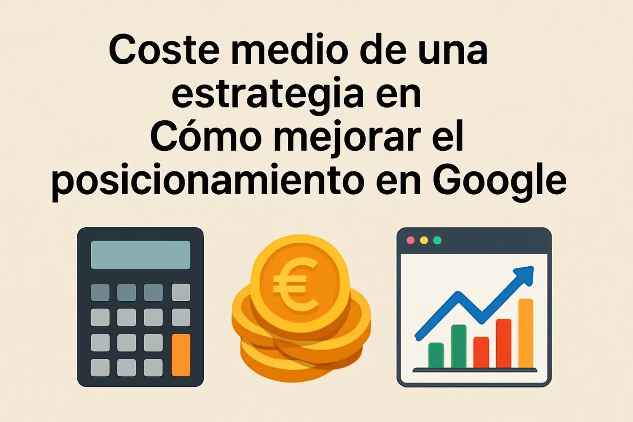 coste medio de una estrategia en Cómo mejorar el posicionamiento en Google