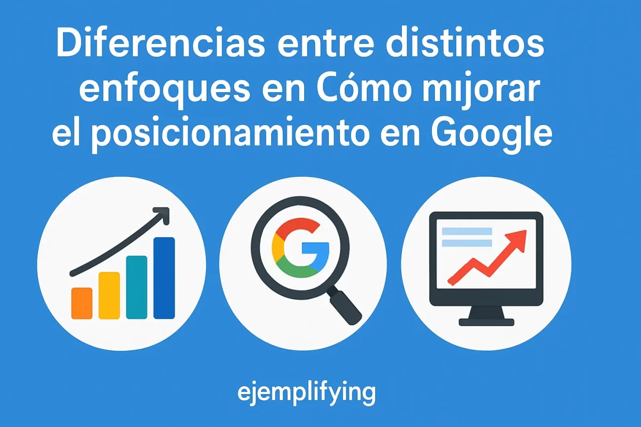 diferencias entre distintos enfoques en Cómo mejorar el posicionamiento en Google