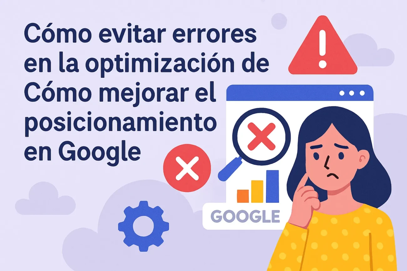 cómo evitar errores en la optimización de Cómo mejorar el posicionamiento en Google