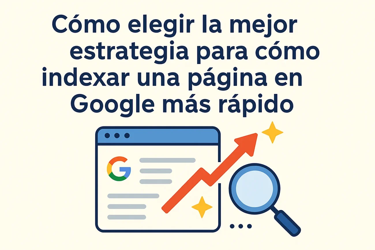 cómo elegir la mejor estrategia para Cómo indexar una página en Google más rápido