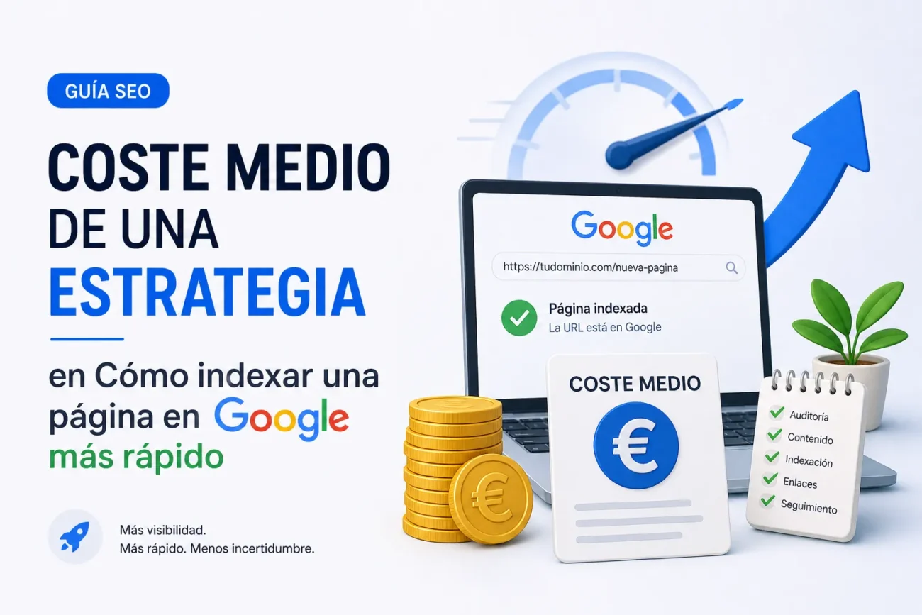coste medio de una estrategia en Cómo indexar una página en Google más rápido