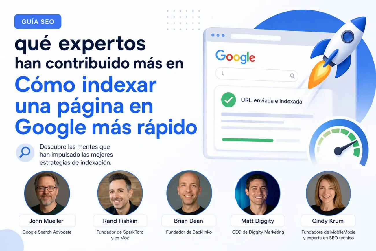 qué expertos han contribuido más en Cómo indexar una página en Google más rápido
